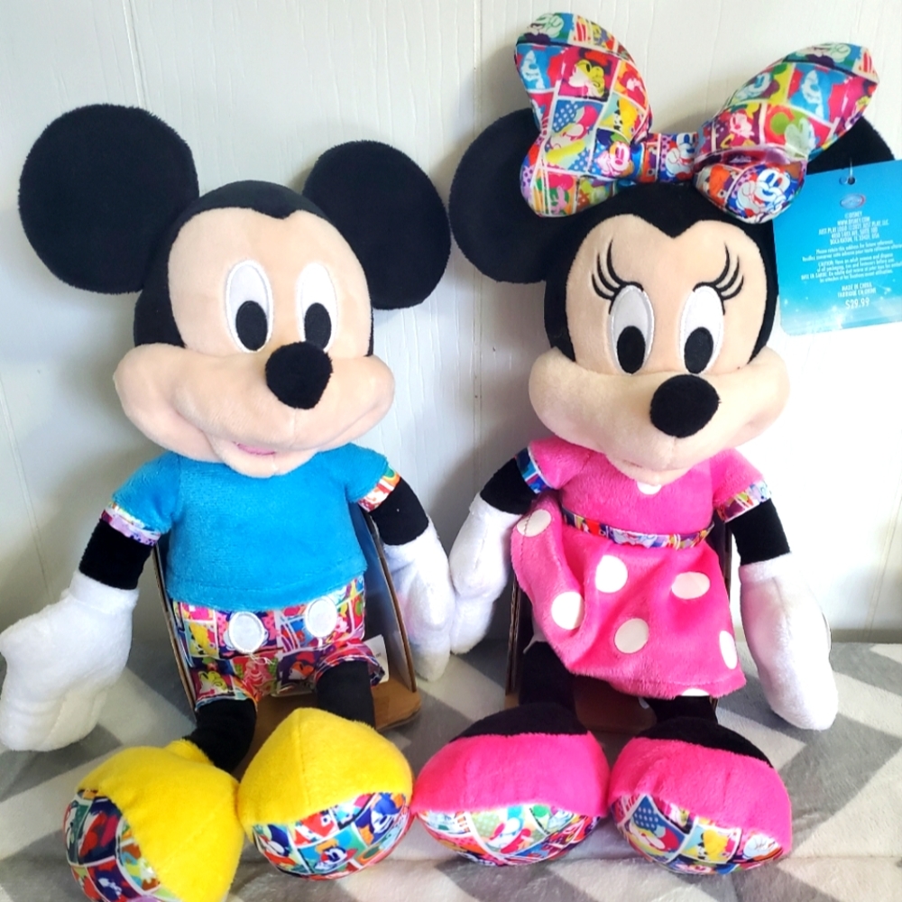 Disneys Mickey and Minnie Mouse plush from Macy's